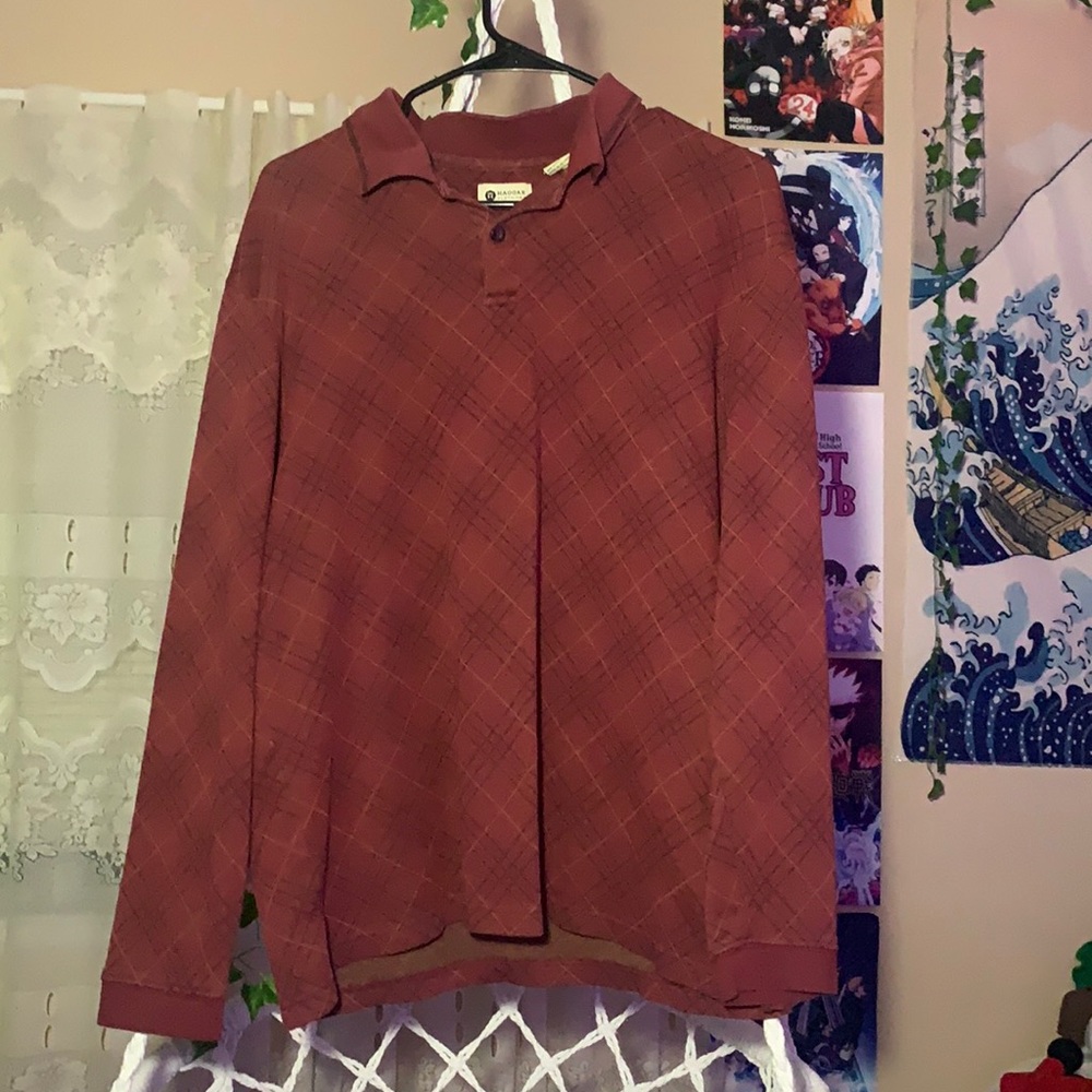 Haggar, Size: Large, Color: Maroon